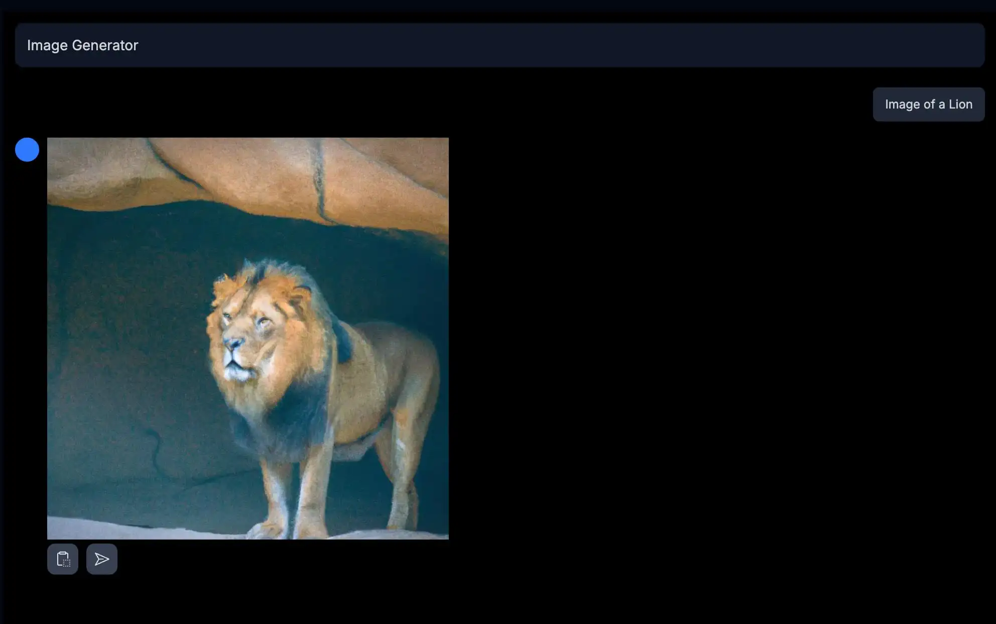 AI generating custom imagery